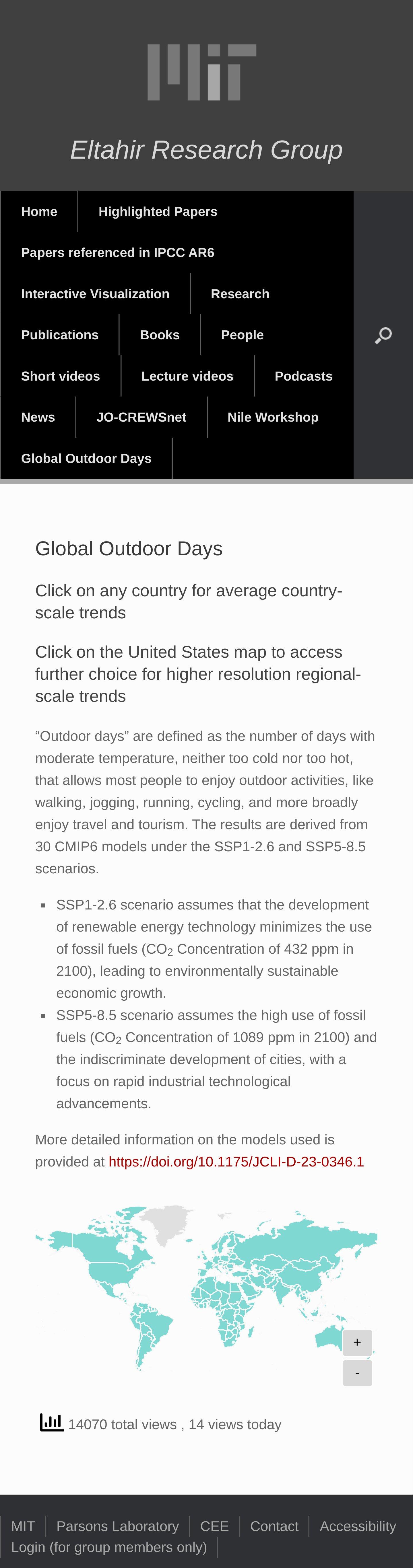 Global Outdoor Days Map – Now vs. 2100