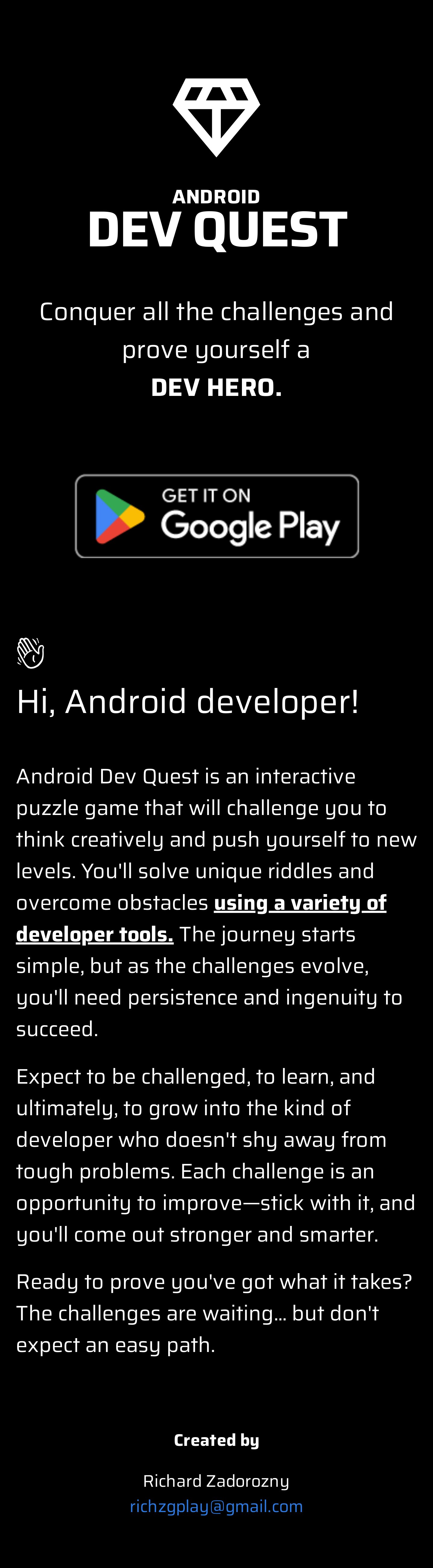 Show HN: Android Dev Quest – A puzzle game solvable only using developer tools